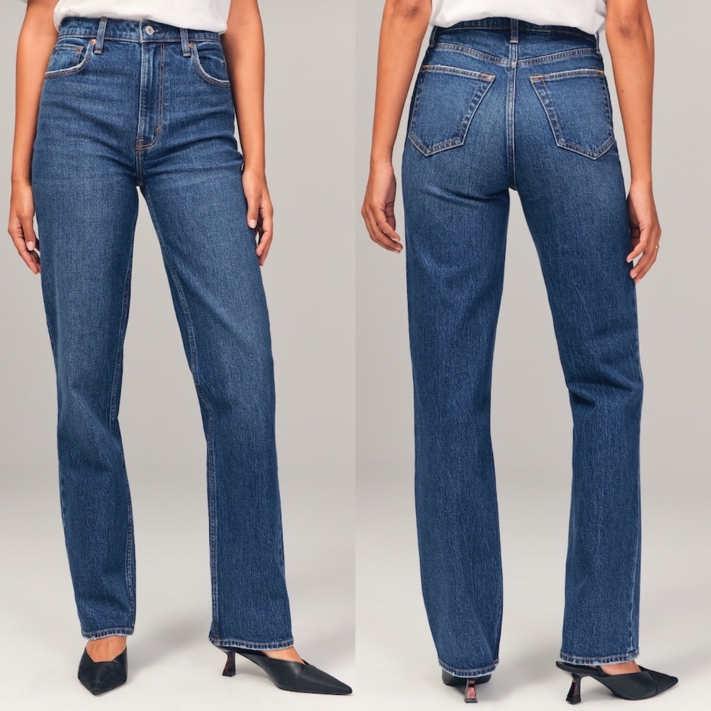 Abercrombie & Fitch The ‘90s Straight Ultra High Rise Curve Love 28 / 6S